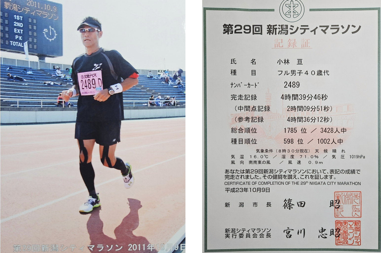 健康管理士一般指導員認定書